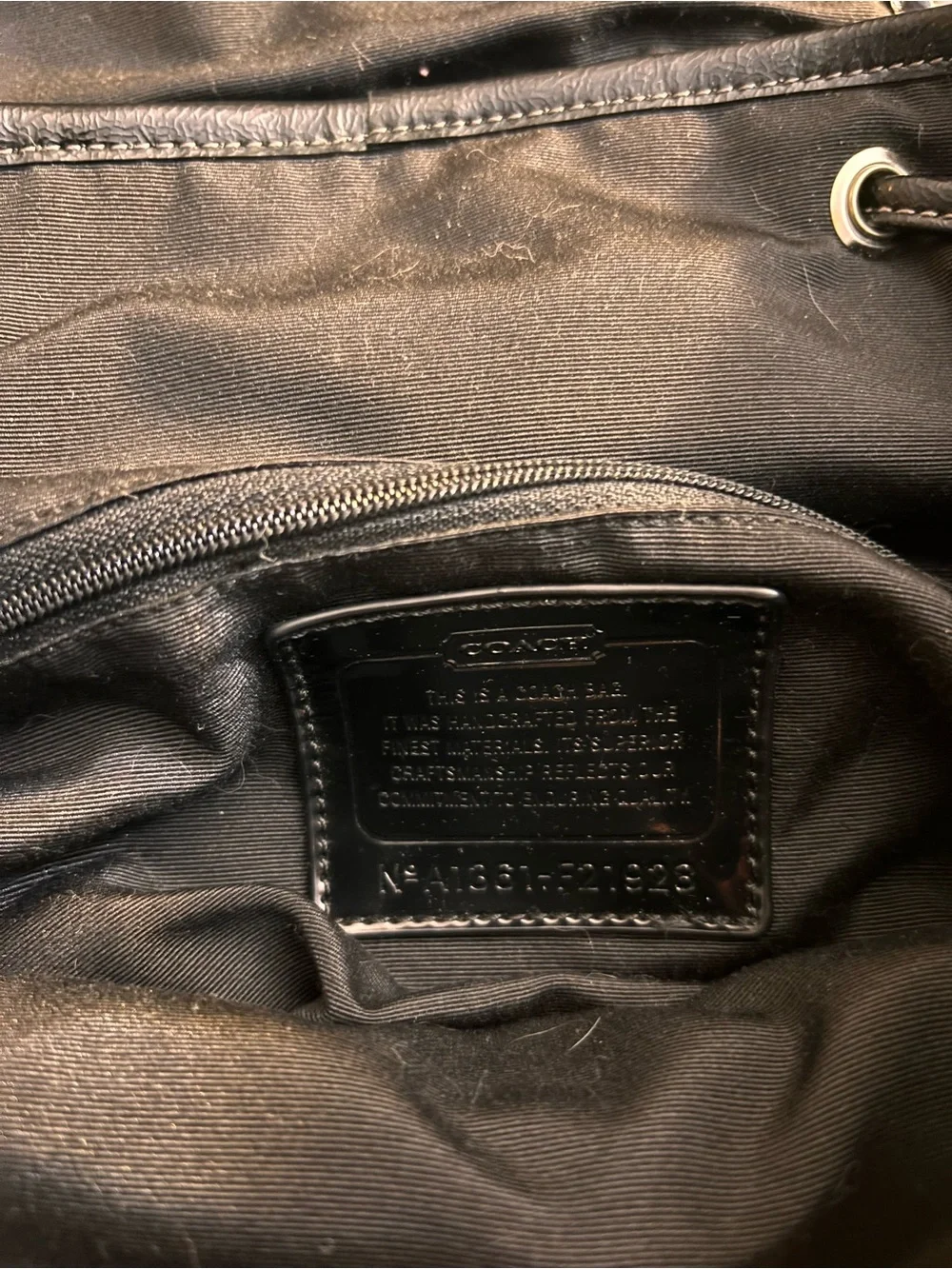 Coach Signature Canvas Backpack in Tan and Black Y2K A1361-F21928